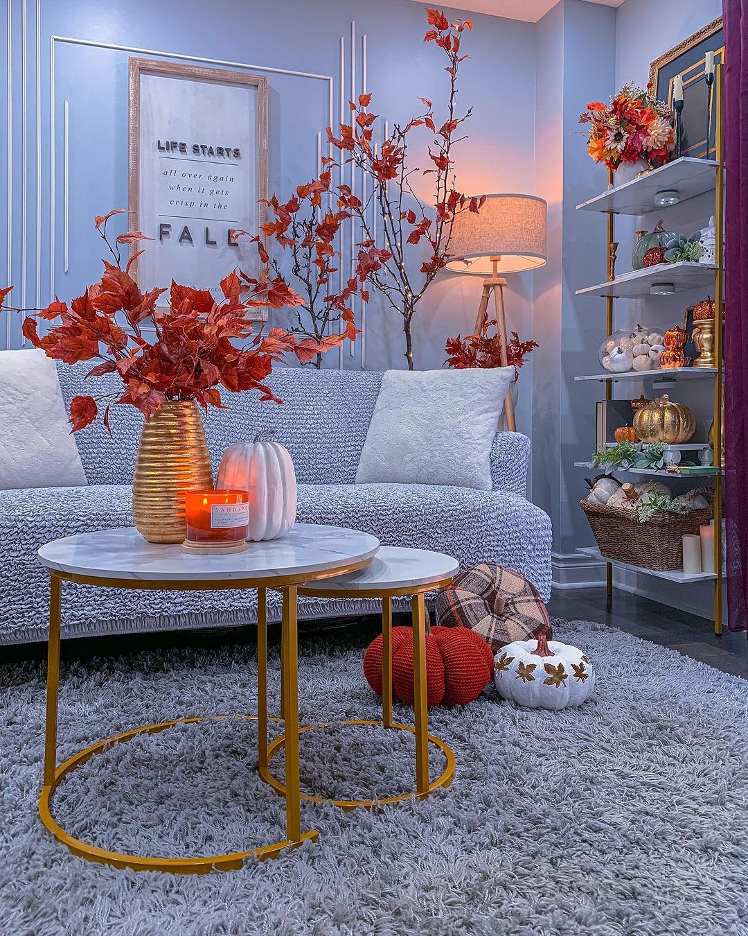 Jaw-Dropping Fall Coffee Table Decor for 2025! 4 Vibrant Autumn Foliage with Cosy Accents