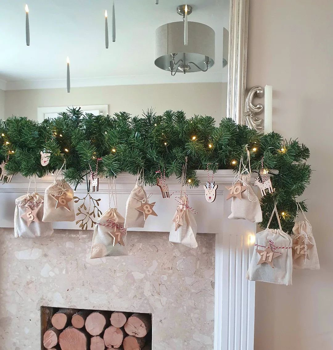 25 Jaw-Dropping Christmas Mantle Garlands for 2025 3 Advent Garland Magic