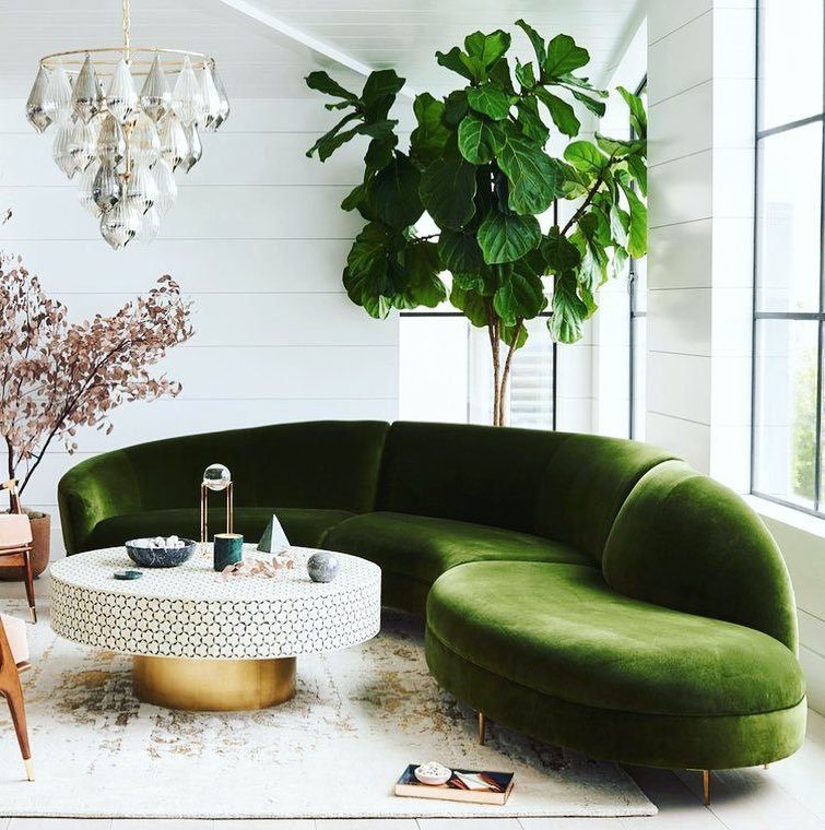 Jaw-Dropping Jewel Tone Living Rooms for 2025 5 Luxe Green Oasis