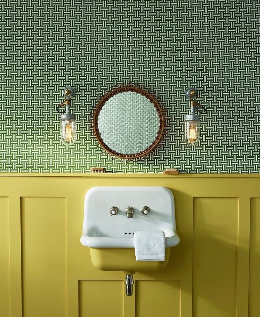 Jaw-Dropping Yellow Bathroom Designs for 2025 11 11. Playful Yellow With Feline Flair