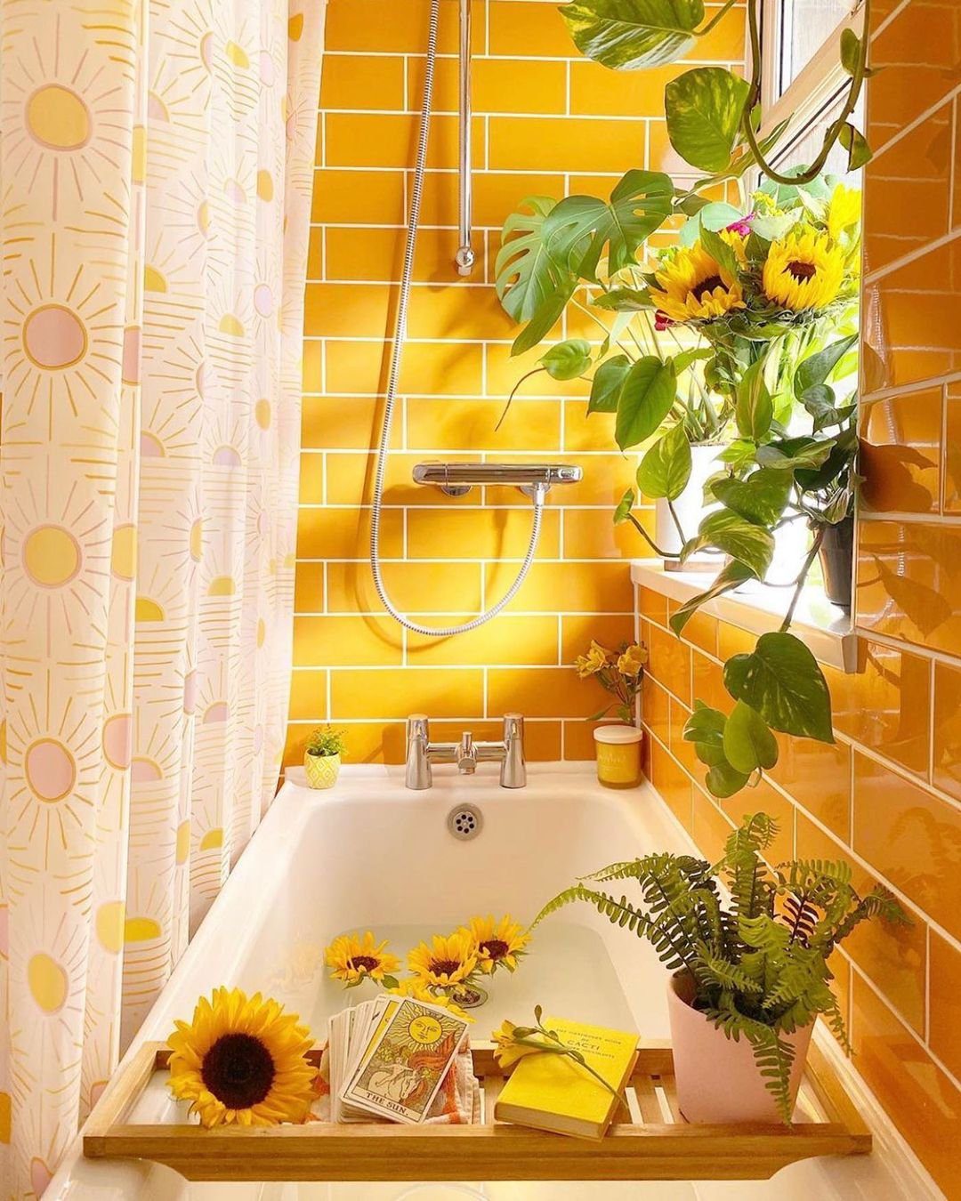 Jaw-Dropping Yellow Bathroom Designs for 2025 2 Bright Yellow Tiles For Happiness