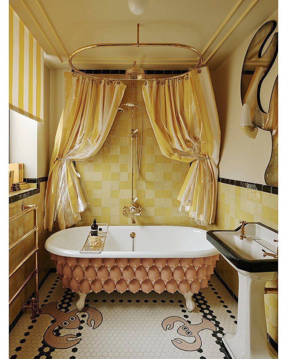 Jaw-Dropping Yellow Bathroom Designs for 2025 8  Soft Yellow With Quirky Elegance