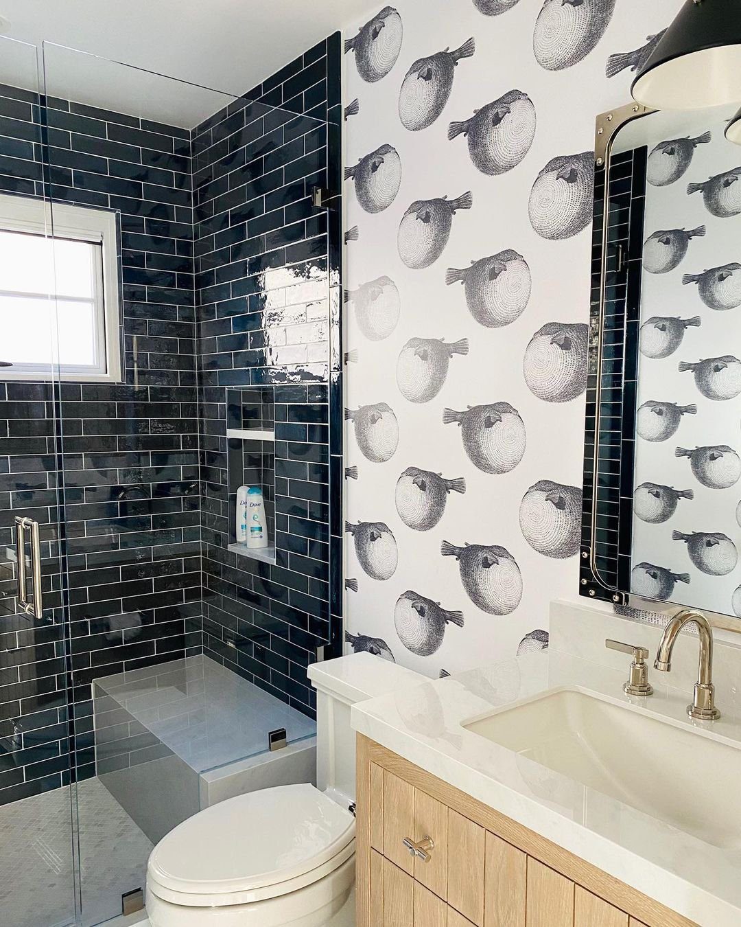 Coastal Bathroom Dreams: 25 Stunning Ideas for 2025! 23 Whimsical Coastal With Bold Contrast