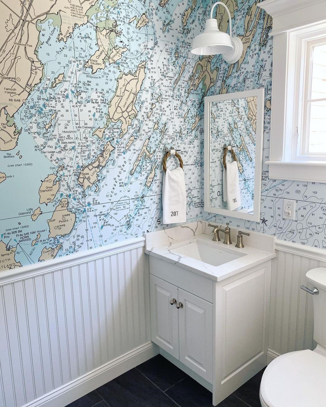 Coastal Bathroom Dreams: 25 Stunning Ideas for 2025! 25 Nautical Maps For A Coastal Escape