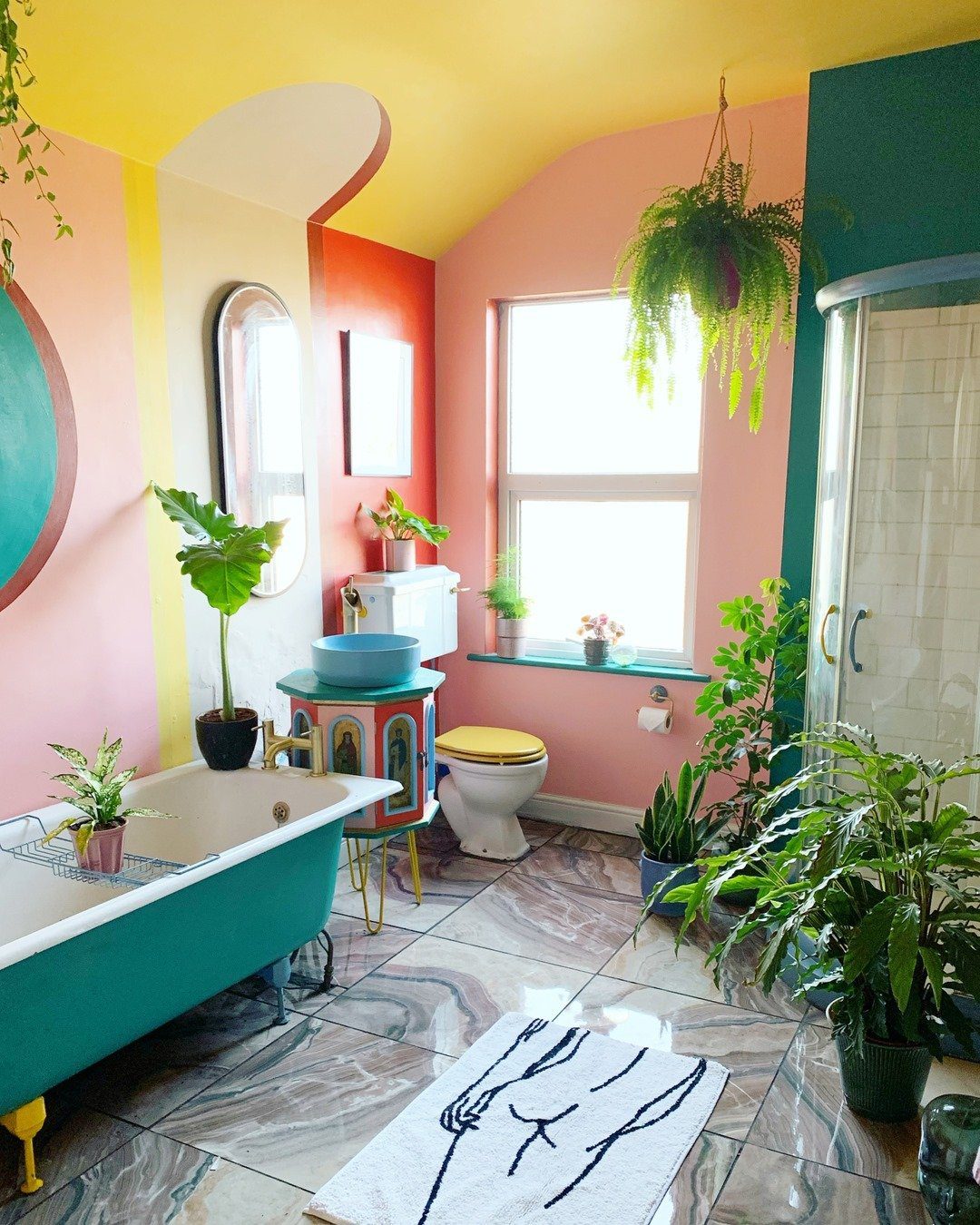 Shocking Dopamine Decor Bathroom Trends for 2025! 13 Bold Color Blocking For Playful Vibes