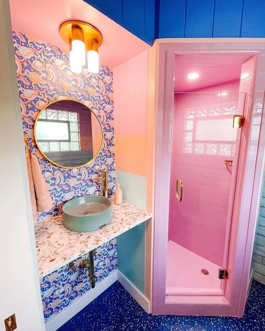 Shocking Dopamine Decor Bathroom Trends for 2025! 17 Bold Colors And Retro Patterns