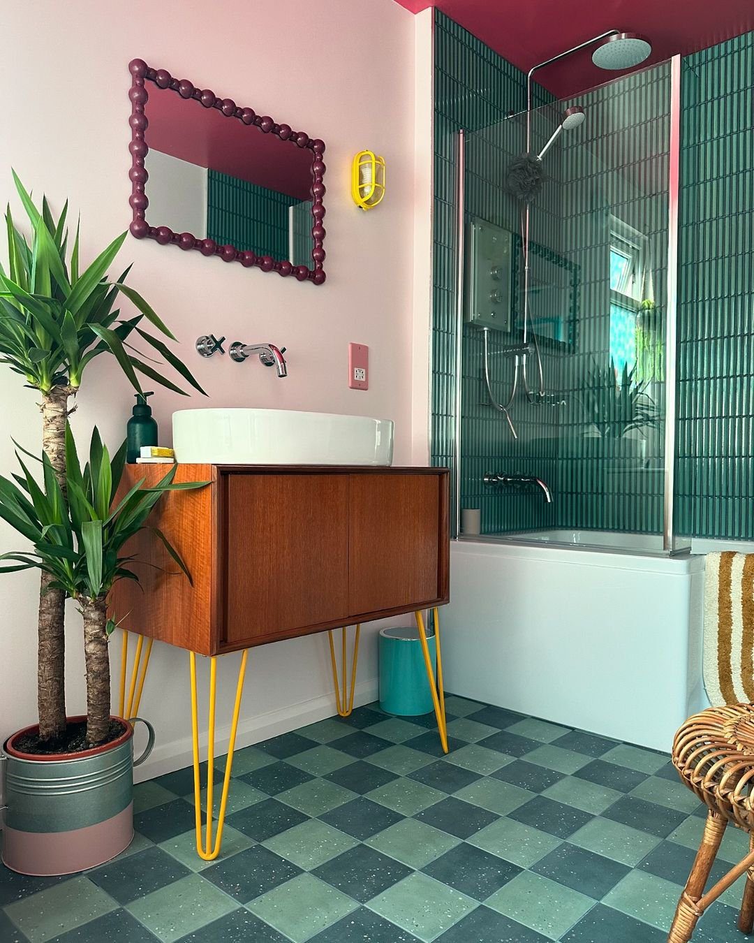 Shocking Dopamine Decor Bathroom Trends for 2025! 24 Eclectic Charm With Retro Boldness