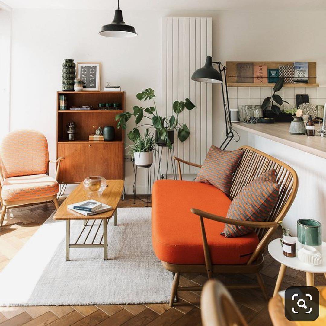 25 Jaw-Dropping Orange Couch Ideas for 2025! 11 Retro Charm With A Modern Sofa