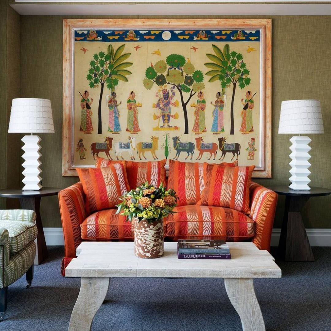 25 Jaw-Dropping Orange Couch Ideas for 2025! 12  Artistic Vibrance With A Bold Sofa