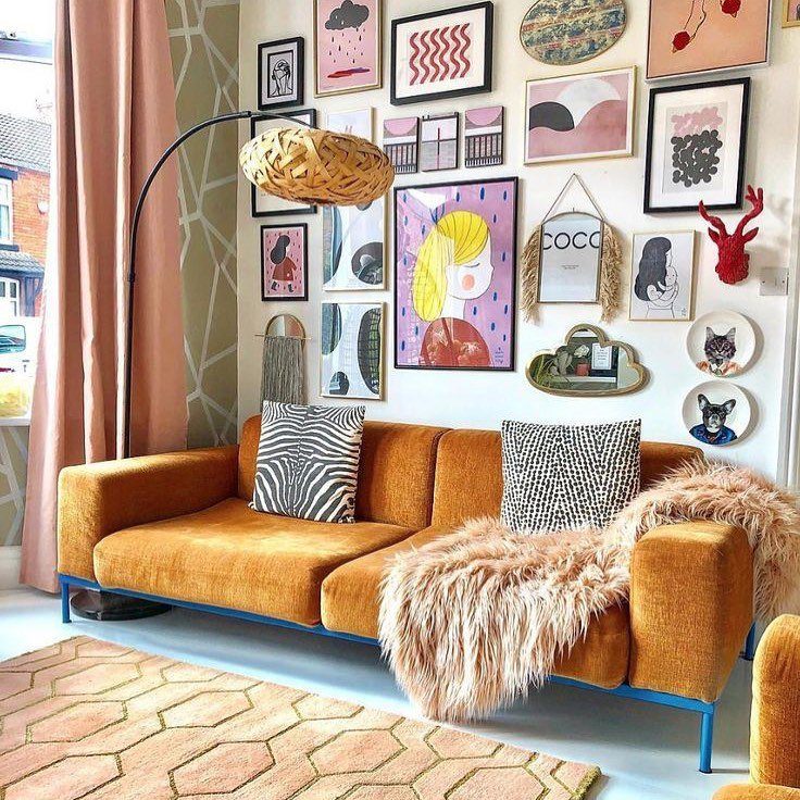 25 Jaw-Dropping Orange Couch Ideas for 2025! 14 Retro Whimsy With A Mustard Sofa