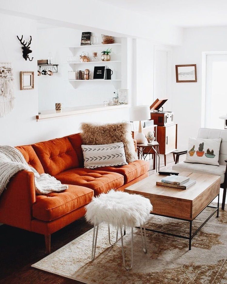 25 Jaw-Dropping Orange Couch Ideas for 2025! 17 Playful Pops Of Color And Comfort