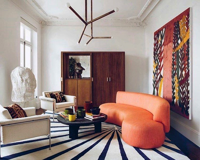 25 Jaw-Dropping Orange Couch Ideas for 2025! 20 Artistic Flair With A Sculptural Sofa
