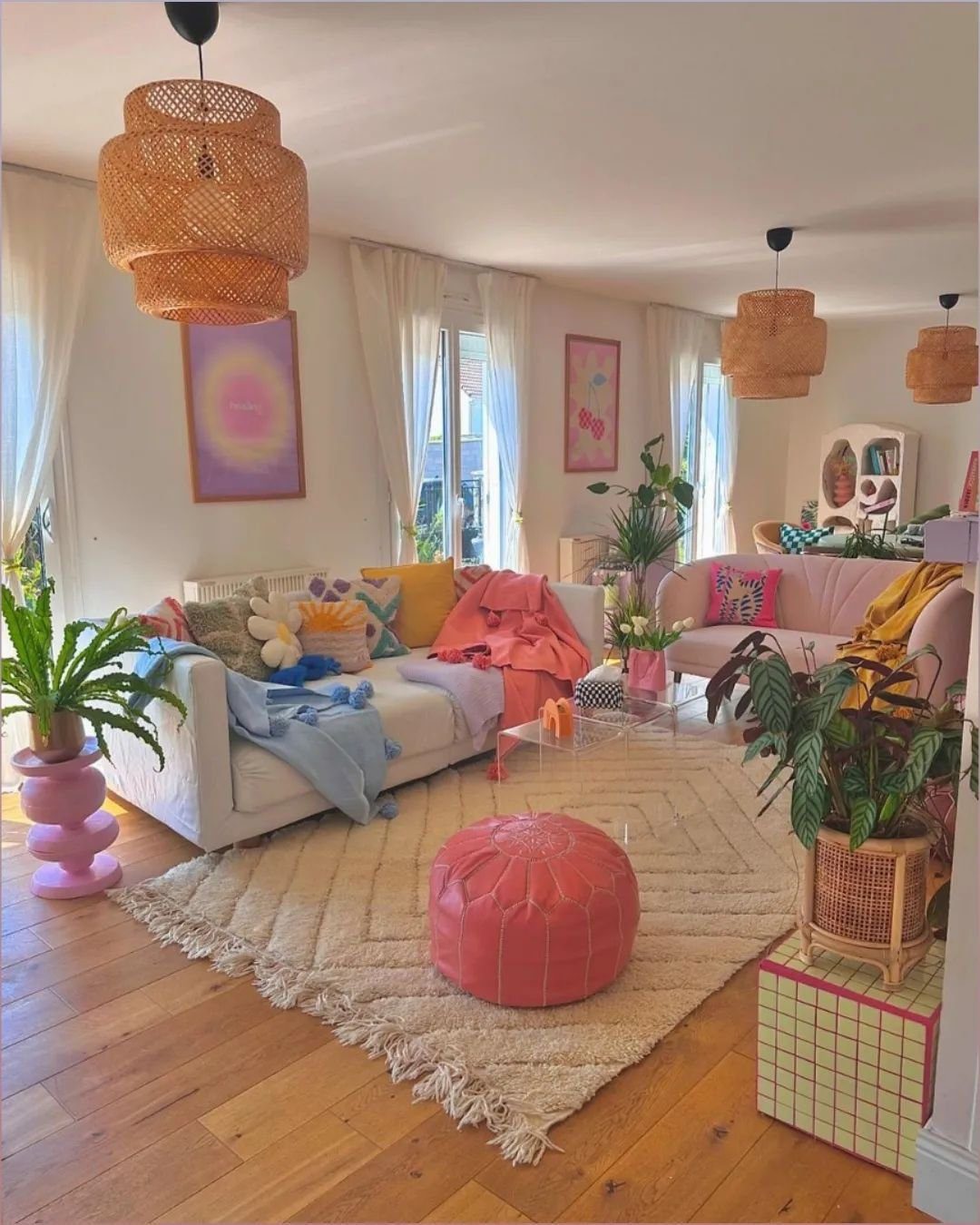 Dreamy Pastel Living Rooms That Wow in 2025 10 Boho Bliss With Pastel Warmth