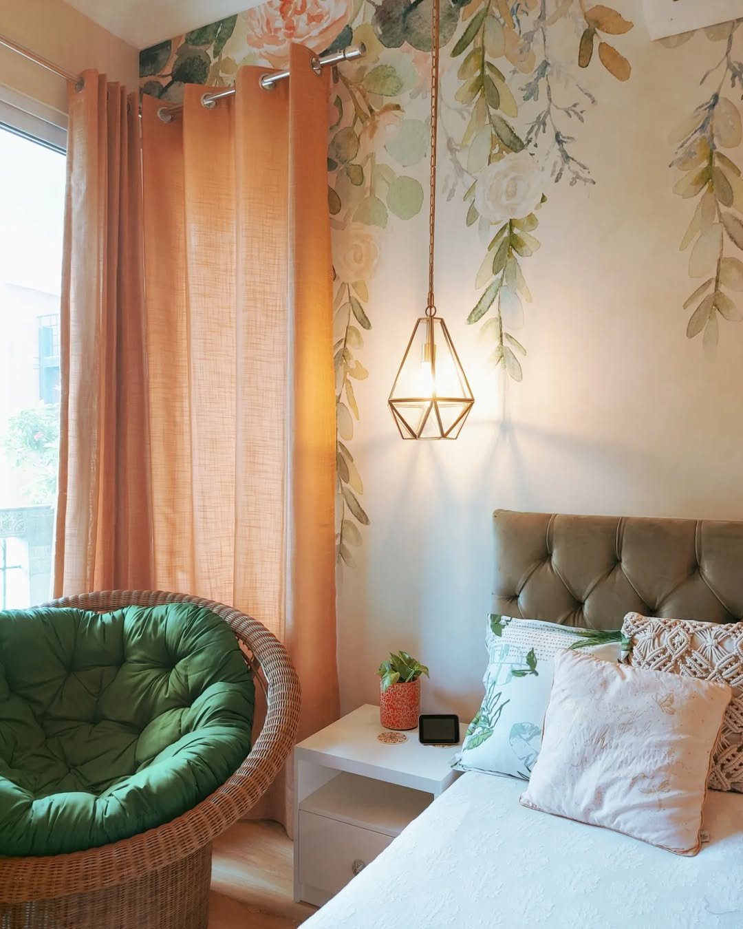 Dreamy Bedroom Corners That'll Make You Swoon in 2025 4  Nature-Inspired Elegance With Warm Accents