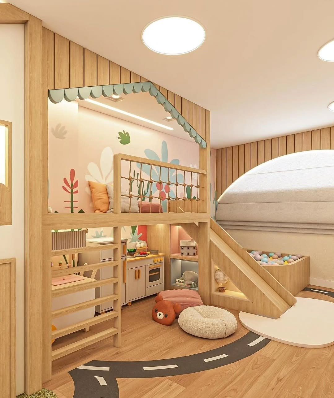 25 Mind-Blowing Kids Playroom Ideas for 2025 1 Whimsical Loft Design For Playful Kids