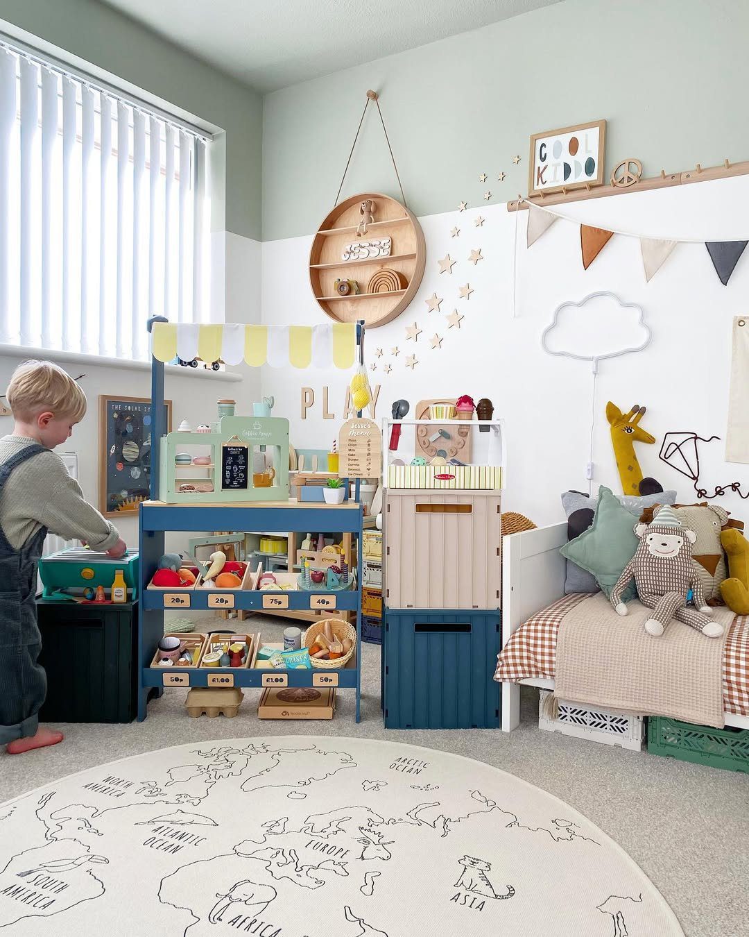 25 Mind-Blowing Kids Playroom Ideas for 2025 21 Imaginative Play Market With Cozy Vibes