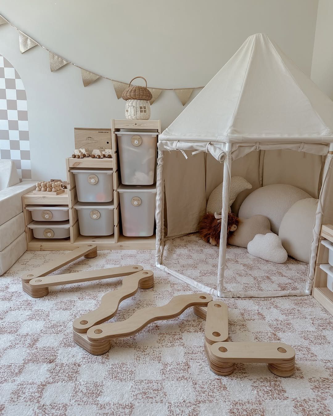 25 Mind-Blowing Kids Playroom Ideas for 2025 23 Neutral Playroom With Cozy Textures