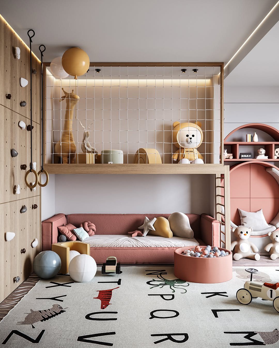 25 Mind-Blowing Kids Playroom Ideas for 2025 2 Stylish Playroom With A Learning Twist