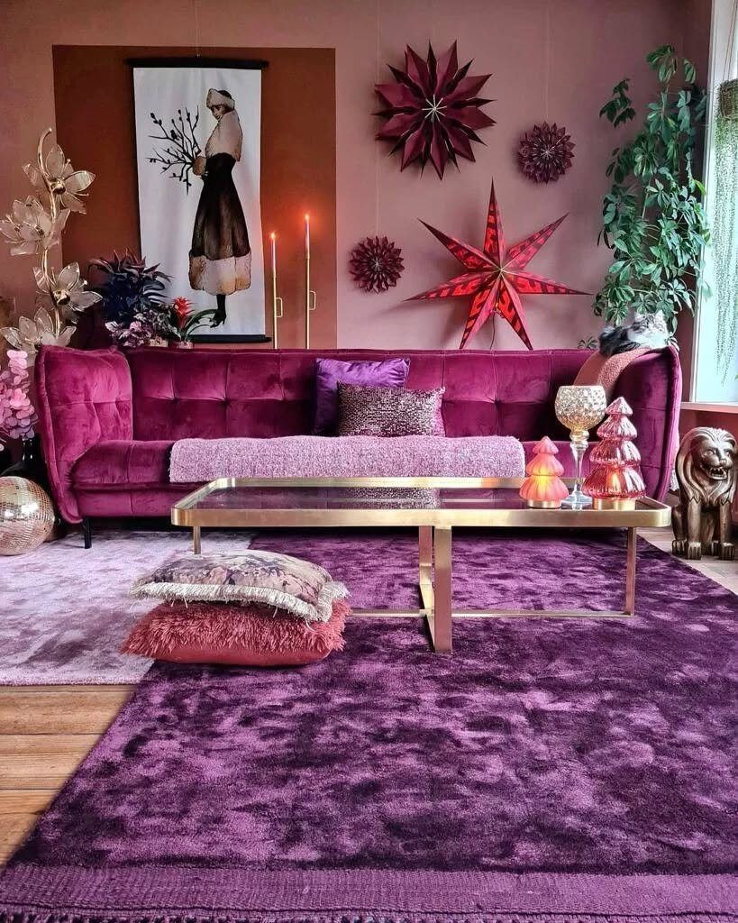 Jaw-Dropping Purple Living Rooms for 2025! 1 Luxurious Layers Of Purple Elegance