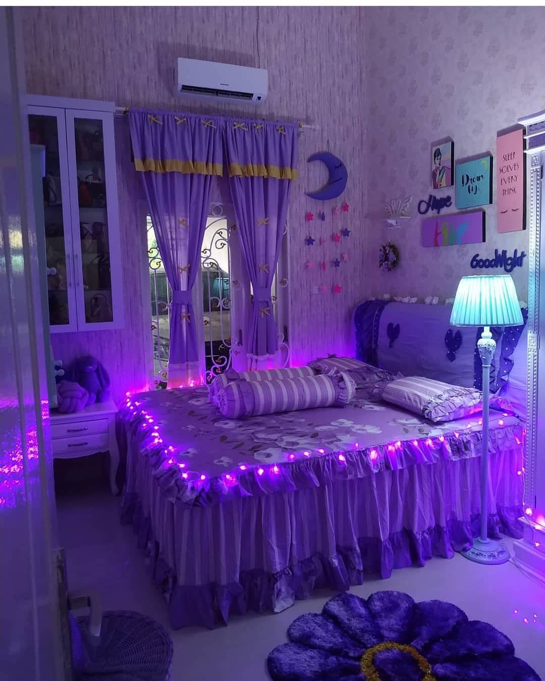 Luxurious Purple Bedrooms That Stun in 2025 9 Whimsical Purple With Magical Lighting