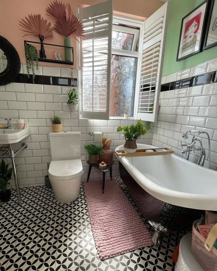 25 Chic And Glamorous Art Deco Bathroom Ideas You Should See 4 Geometric Patterns With Soft Hues