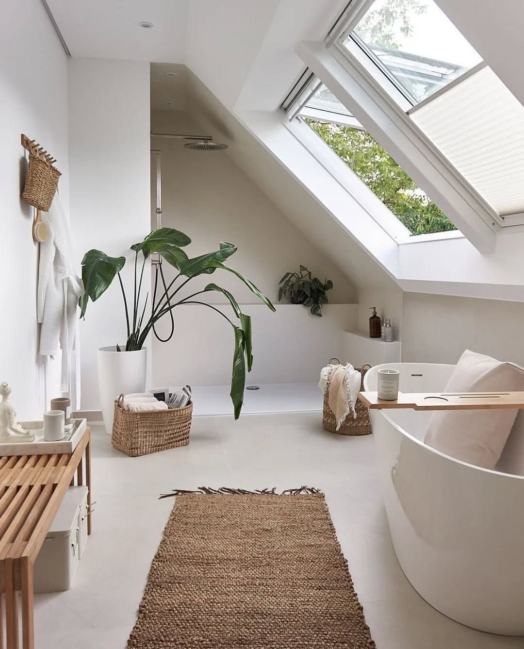 Stunning Attic Bathroom Designs to Die For in 2025 9 Earthy Minimalism With Spa-Like Serenity