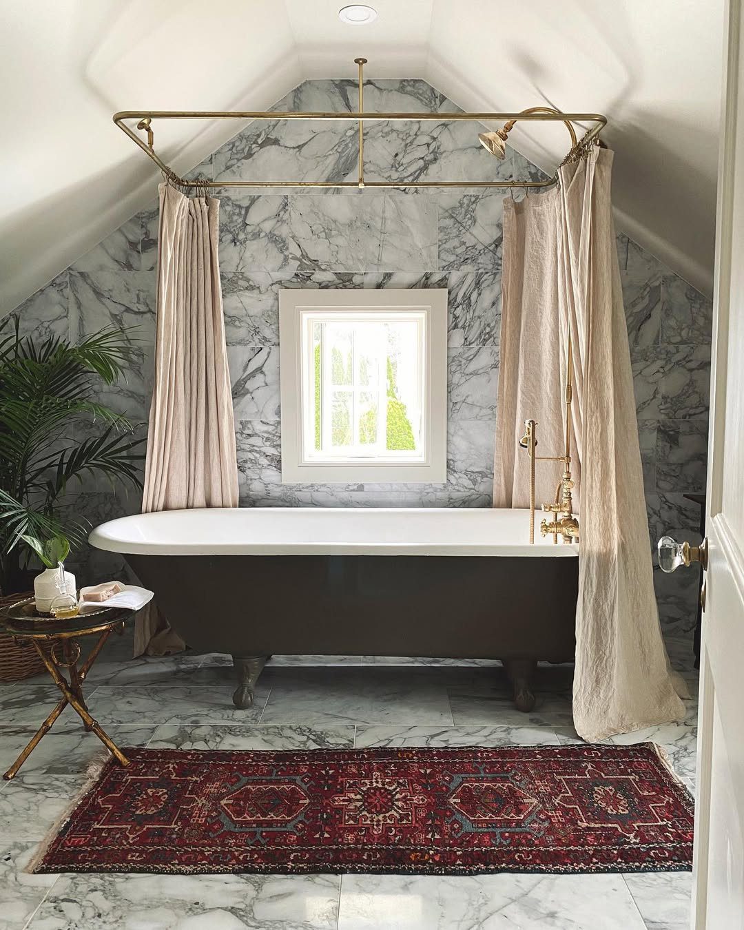 Stunning Attic Bathroom Designs to Die For in 2025 11 Marble Luxury With Vintage Flair