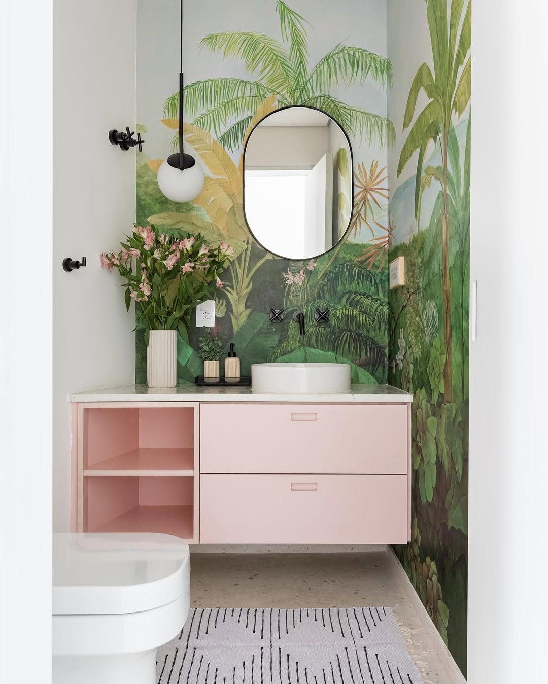 Jaw-Dropping Tropical Bathrooms You Need in 2025 16 Tropical Vibes With Modern Pastels