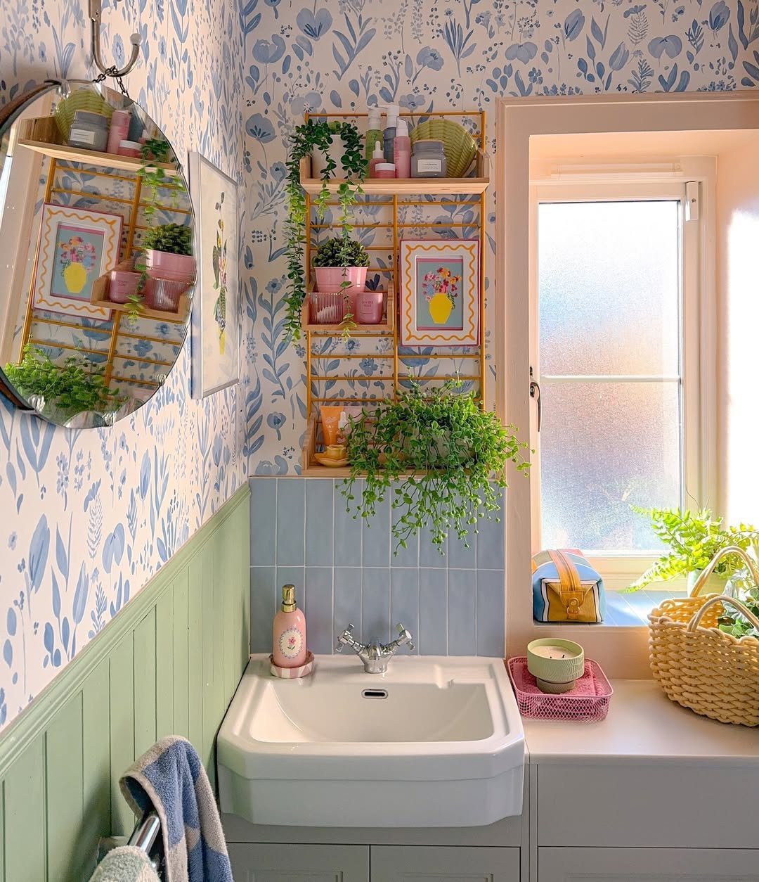 25 Mind-Blowing Maximalist Bathroom Ideas for 2025 15 Small Space Soft Blues With Cottage Charm