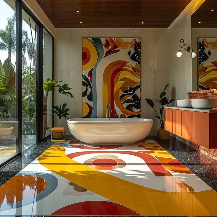 25 Mind-Blowing Maximalist Bathroom Ideas for 2025 2 Bold Patterns Meet Bathroom Drama
