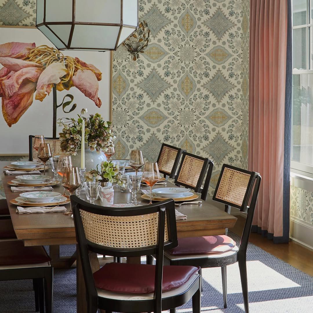 25 Stunning Dining Room Wallpapers That Scream Luxury 2025 20 intage-Inspired Wallpaper For A Sophisticated Dining Roomintage-Inspired Wallpaper For A Sophisticated Dining Room
