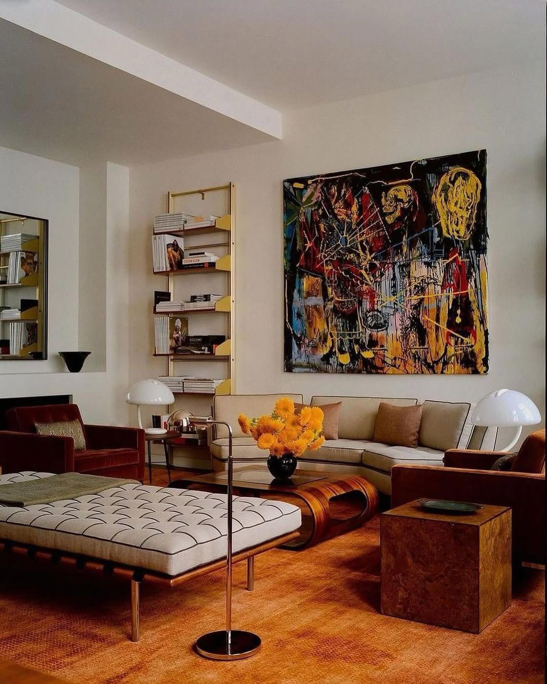 Jaw-Dropping Mid Century Living Rooms for 2025 13 Warm Tones And Sculptural Mid-Century Design