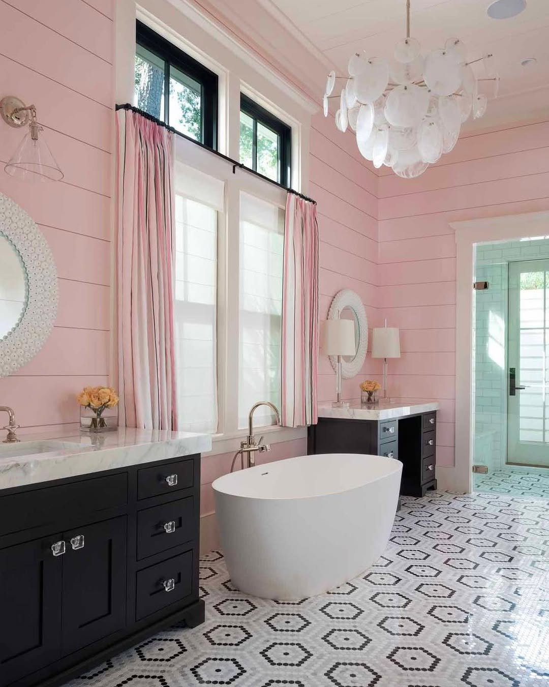 25 Jaw-Dropping Glam Bathroom Ideas for 2025 4 Blush Tones With A Glamorous Edge