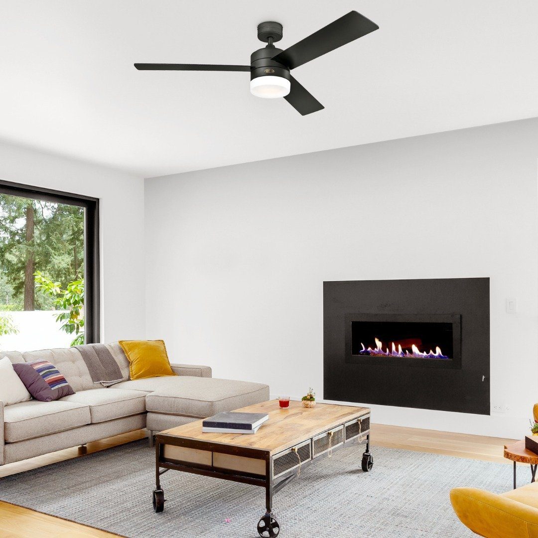 Jaw-Dropping Ceiling Fans for 2025 Living Rooms 12 Minimalist Black Ceiling Fan For Contrast