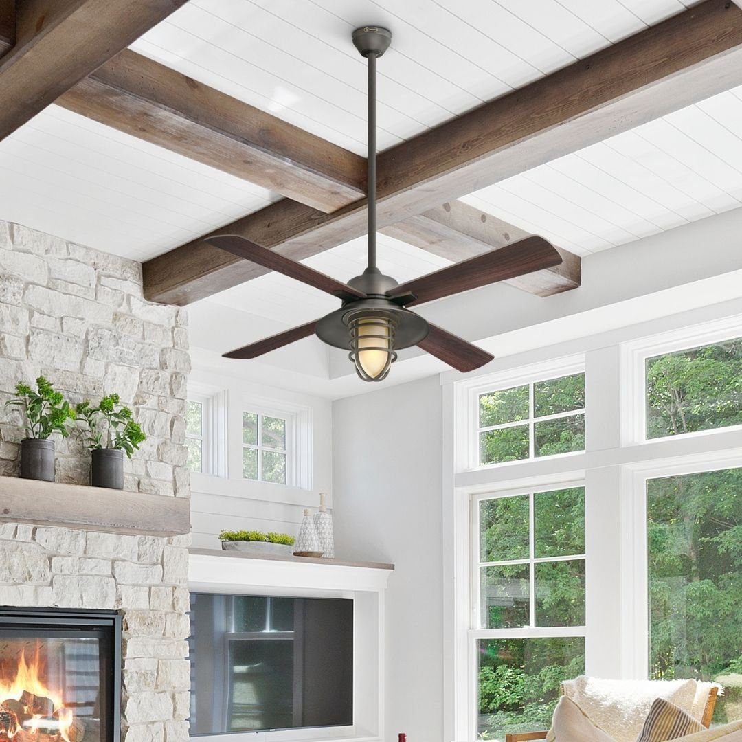 Jaw-Dropping Ceiling Fans for 2025 Living Rooms 8 Farmhouse-Inspired Ceiling Fan For Coziness