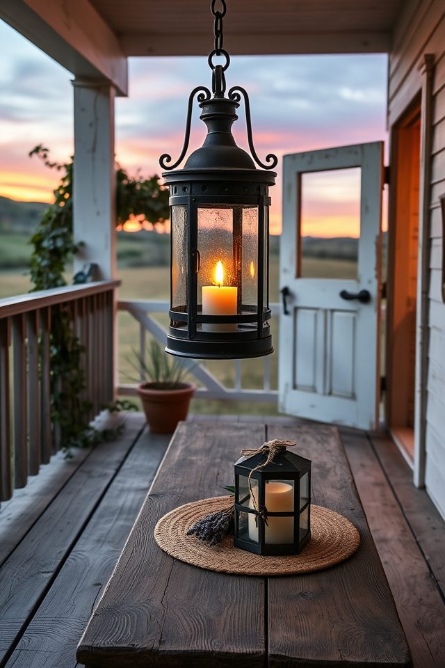 add classic lantern lighting