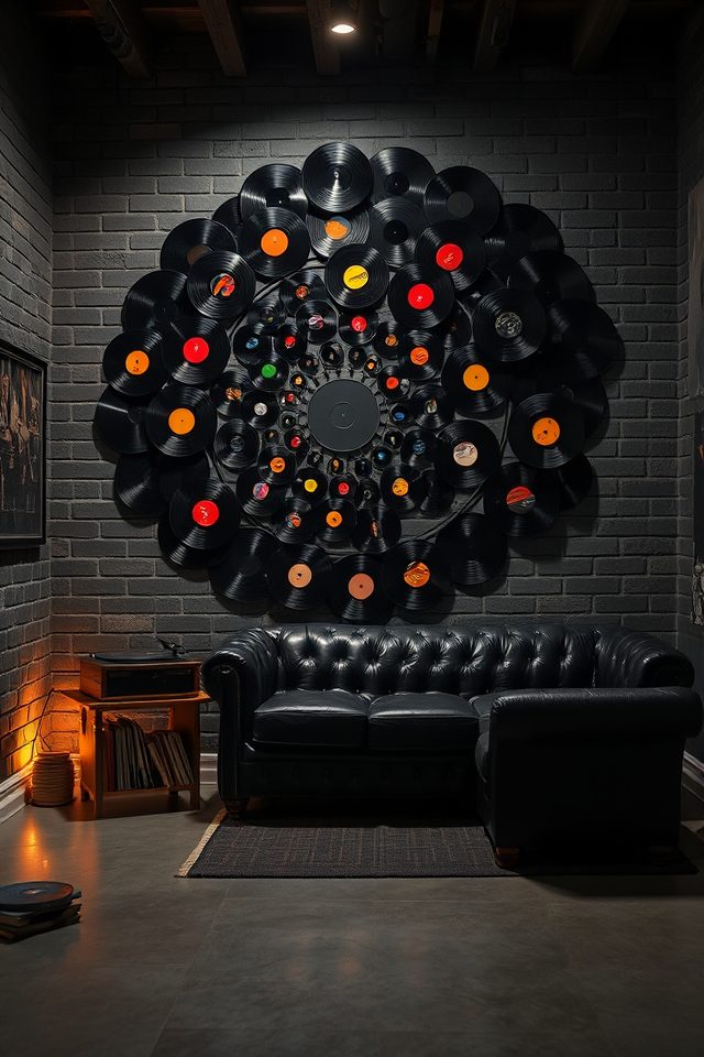 backlit vinyl record display