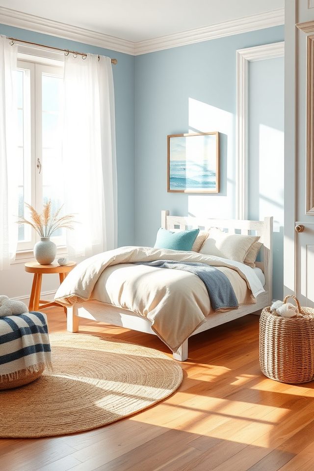 13 Sweet Summer Bedroom Ideas for Kids 6 breezy coastal color palette
