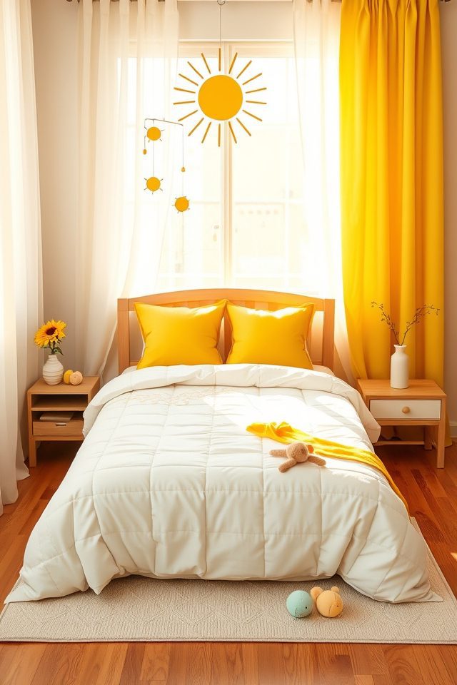 13 Sweet Summer Bedroom Ideas for Kids 13 bright yellow playful accents