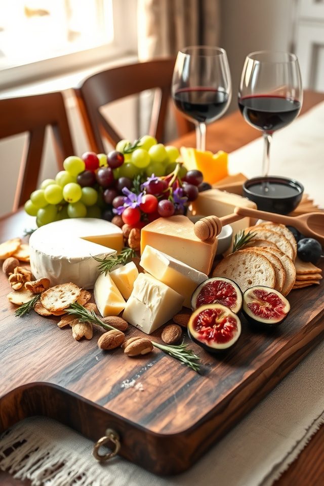 chic cheese board display