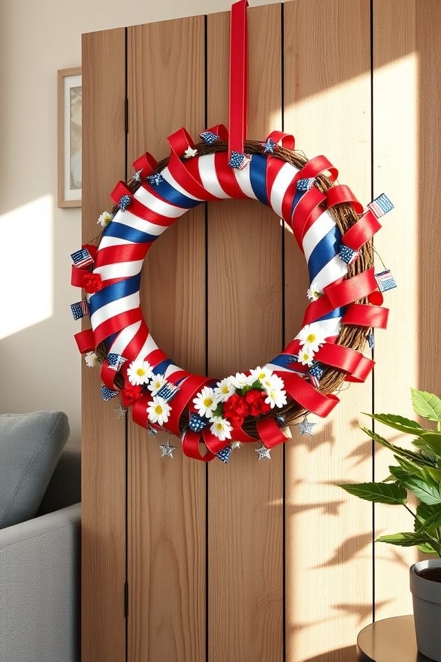 15 Living Room Decor Ideas to Celebrate Independence Day in Style 7 craft diy patriotic wreaths