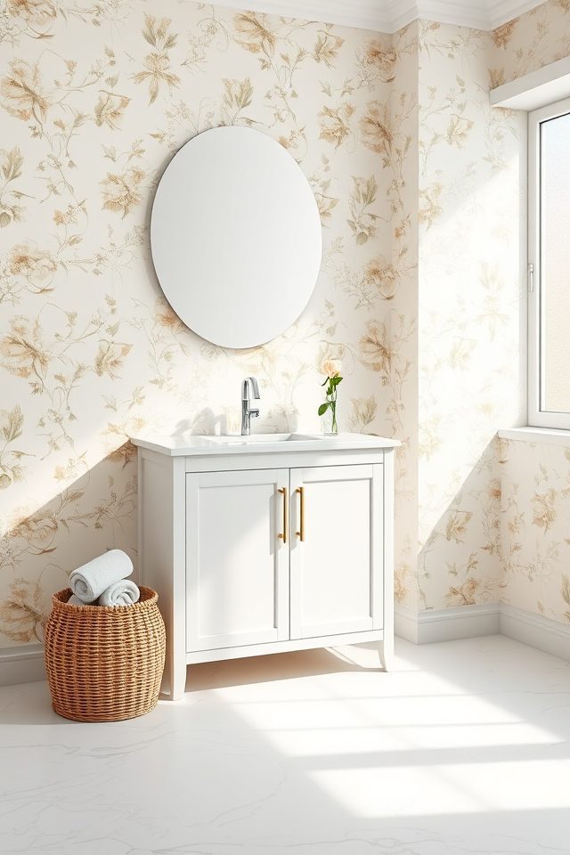 delicate cream floral elegance