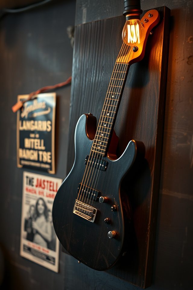 electric guitar string art