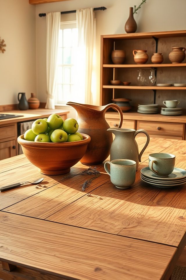 handmade pottery farmhouse charm