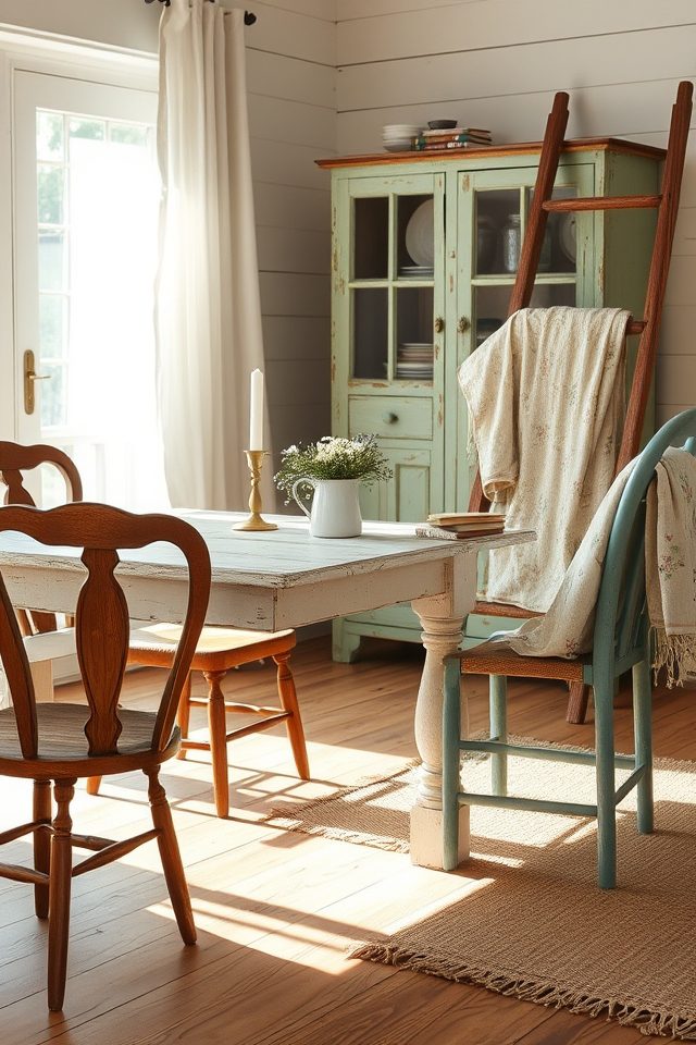 incorporate vintage farmhouse pieces