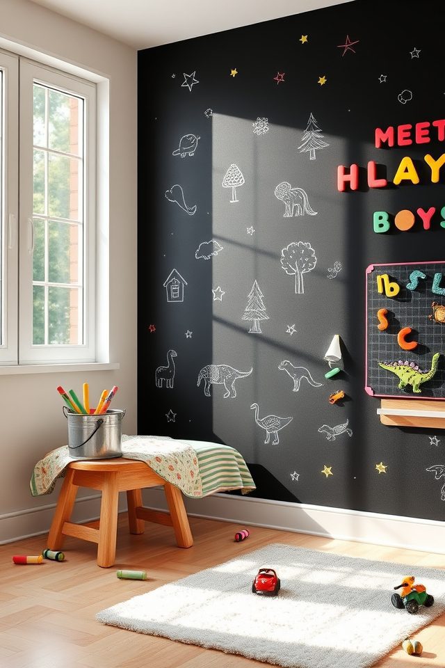 13 Kids Room Decor Ideas for a Playful National Play Day 4 interactive walls inspire creativity
