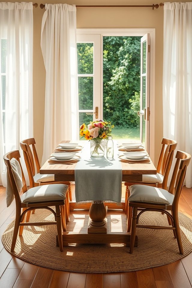 17 Summer Celebration Dining Room Decor Ideas for Joyful Feasts 6 lightweight fabrics for breezy