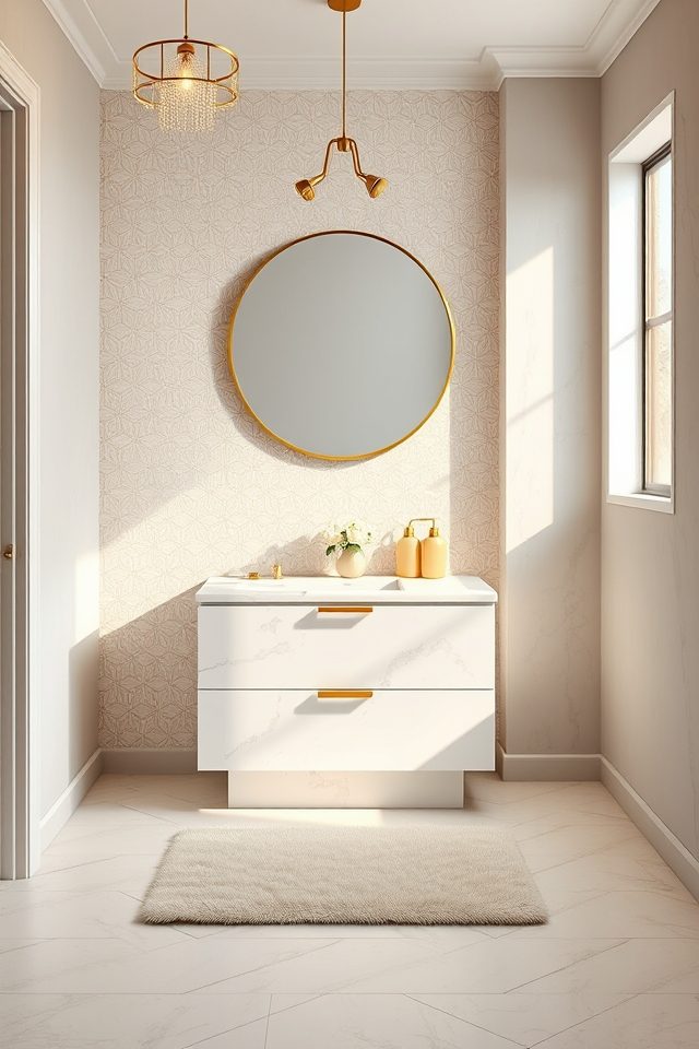 pale gold luxe accents