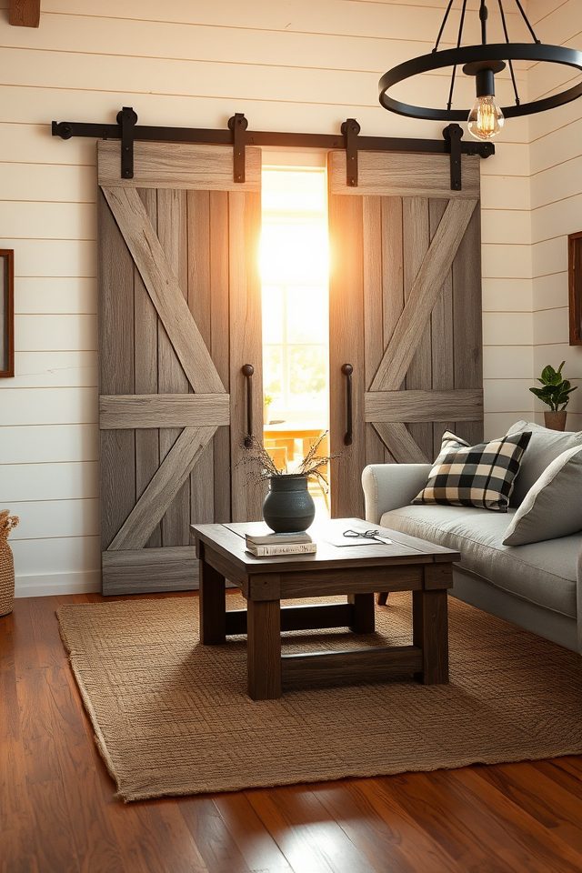 rustic reclaimed barn doors