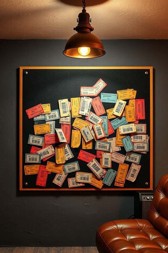 striking concert ticket collage